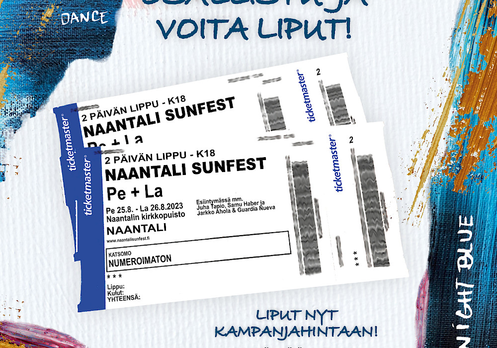 Lippukisa käynnissä Naantali Sunfestien Facebook-sivulla!