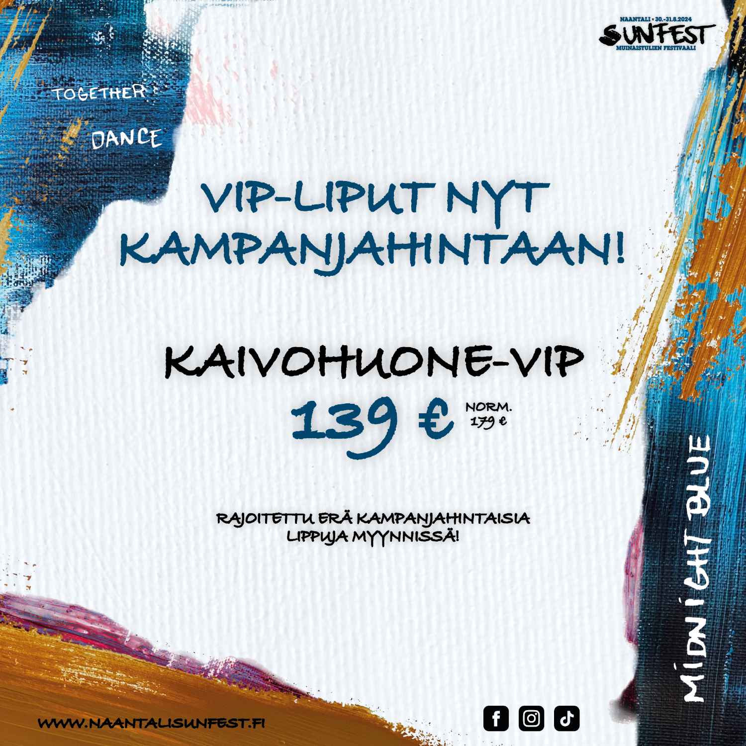 Kaivohuone-VIP -liput nyt edulliseen kampanjahintaan!